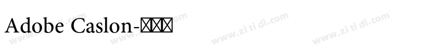 Adobe Caslon字体转换